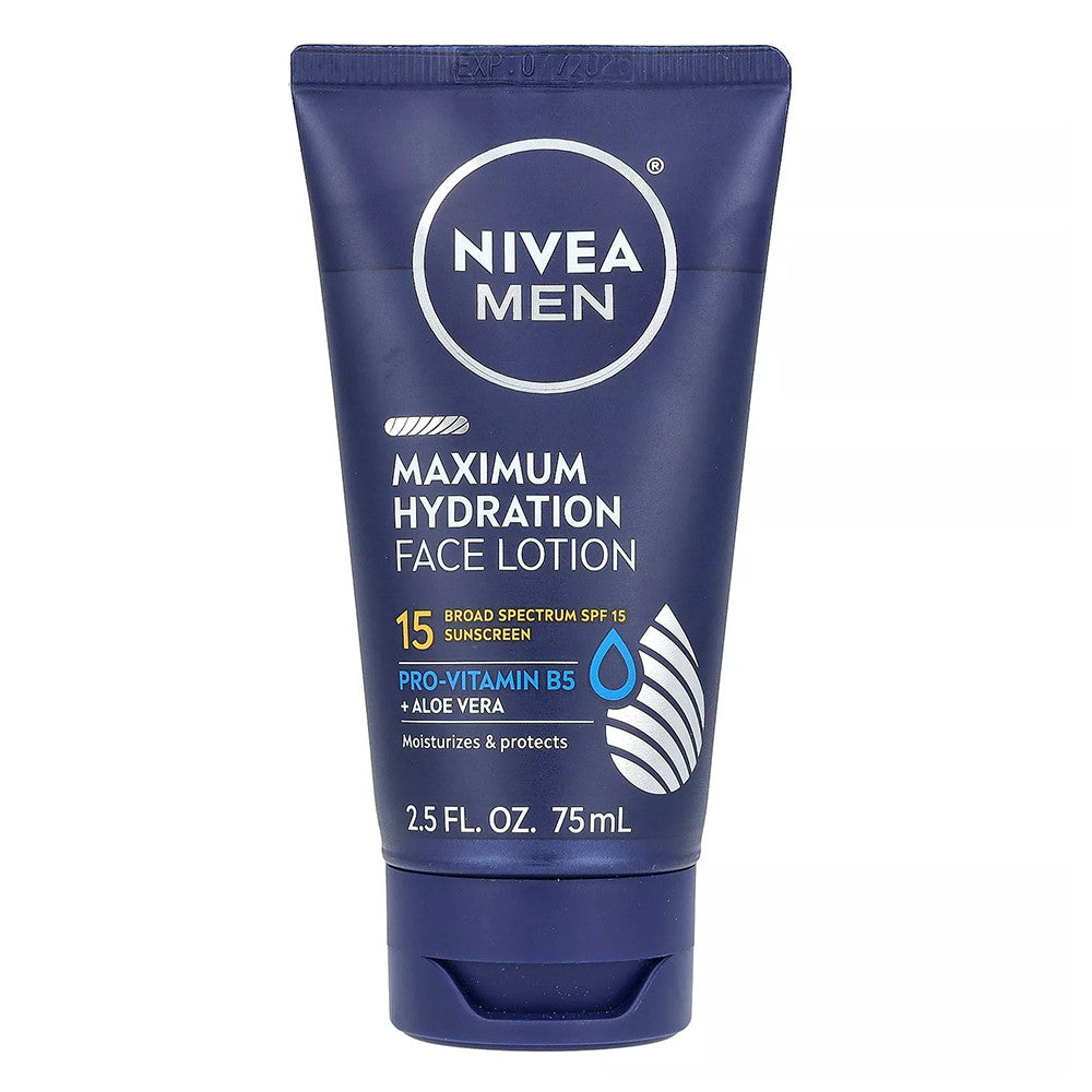 Nivea For Men Face Care Daily Protective Lotion With Spf 15, 2.5 Oz